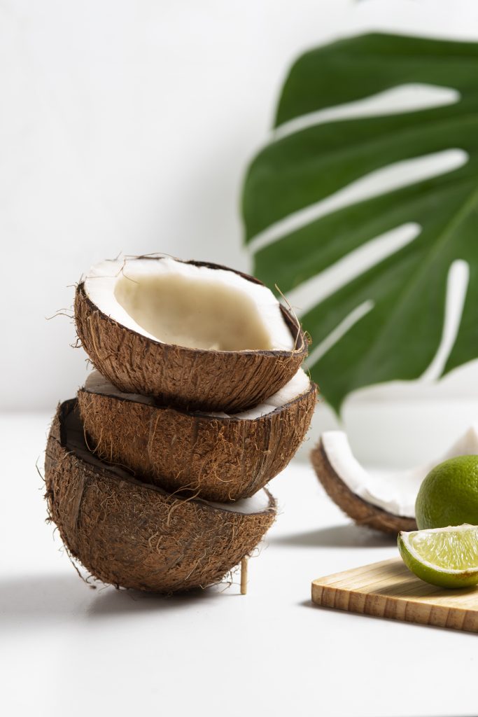 coconuts-leaf-with-white-background